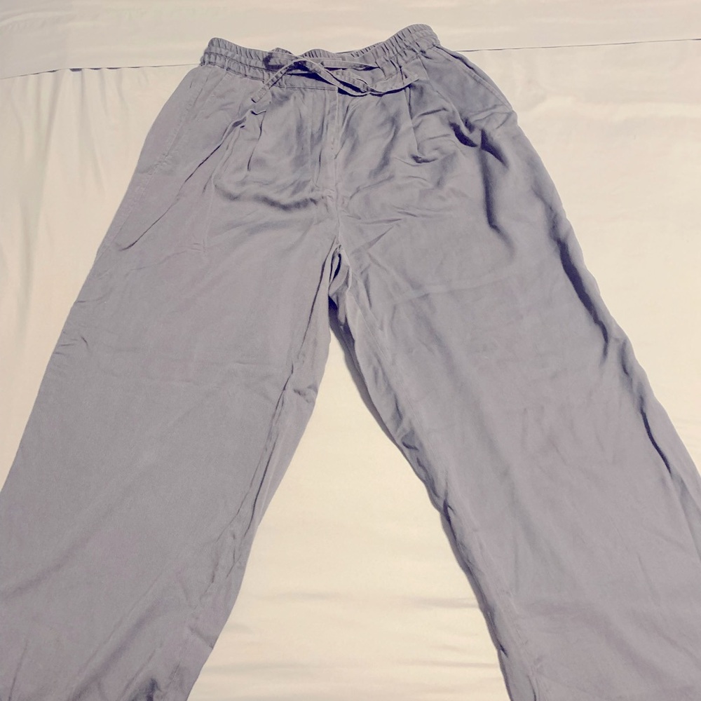 Club Monaco pleated wide leg trousers